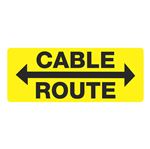 Cable Route Yellow - 4" x 10"